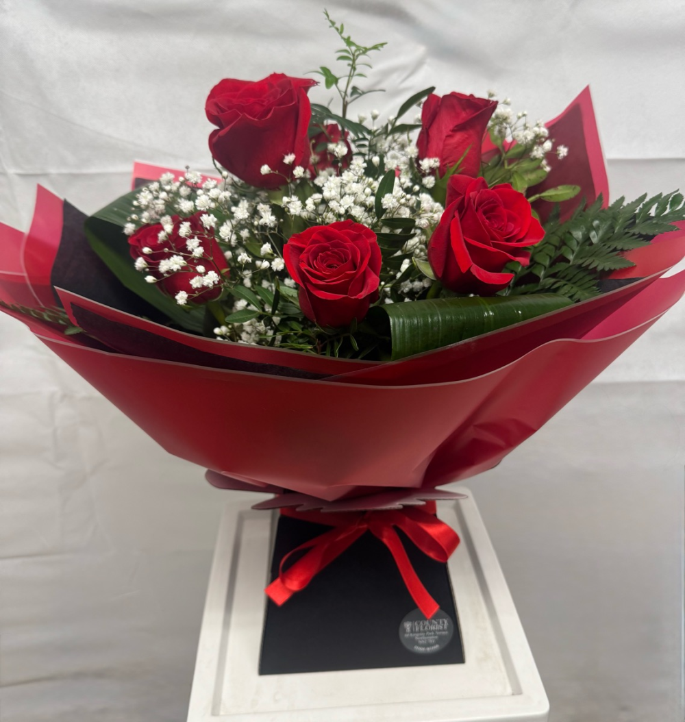 6 red rose aquapack